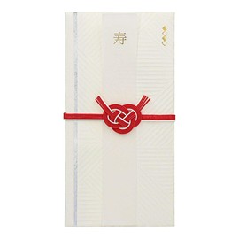 Marks KNP-GB141-WH Men's Striped Gold Seal Wedding Gift White