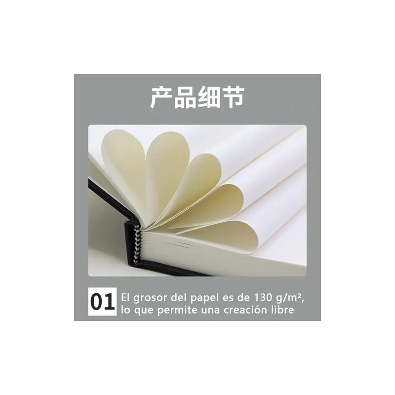 Cuaderno Dibujo Libreta Diario Sketchbook Pintura 80 Hojas