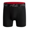 Fila Men's 4-Pack Jersey & Mesh Trunks with Pouch, Black