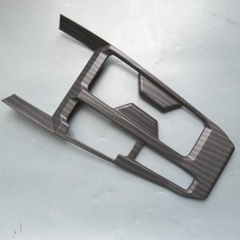 ZiWen Interior Trims Gear Shift Panel Center Console Cup Holder Cover Frame Accessories for Honda Accord 2023 2024 2025 (Black Wood Pattern)