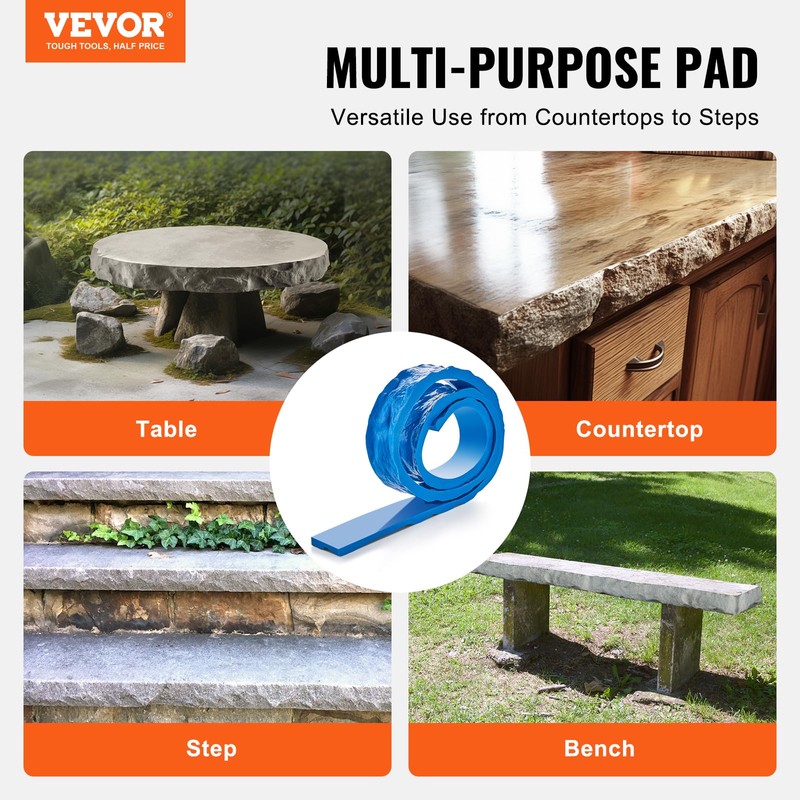 VEVOR Concrete Stamps, 91 x 3 inch, Concrete Molds Rectangular