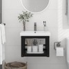 Dyncan Maximize Bathroom Space with Wall-Mounted Washbasin Frame, Durable Iron
