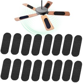 16pcs Ceiling Fan Filters for Blades,Ceiling Fan Air Filter,Activated Carbon Air Filter Ceiling Charcoal Fan Blade Air Purifier Pads,Adhesive Ceiling Fan Blade Filters 5MM Thickness