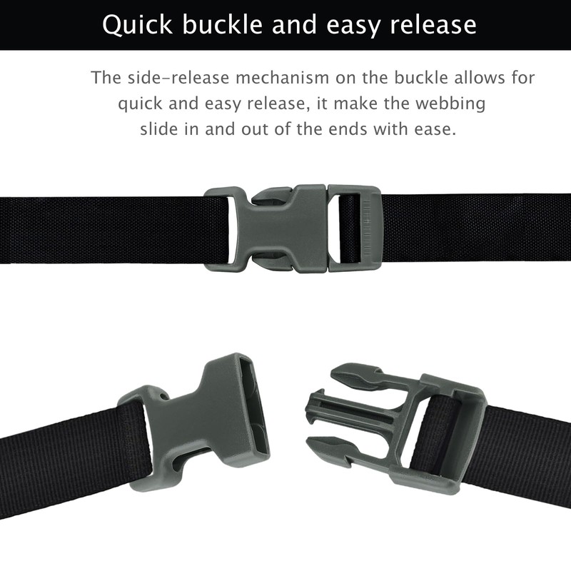 Qavctw 2x 1'' Buckle Quick Side Release Buckle for Tactical