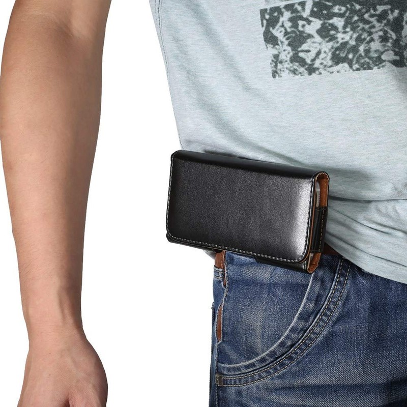 DFV mobile - Executive Holster Magnetic Leather Case Belt Clip