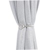 ULTECHNOVO Curtain Tiebacks Simple Design for White Curtains No Drill