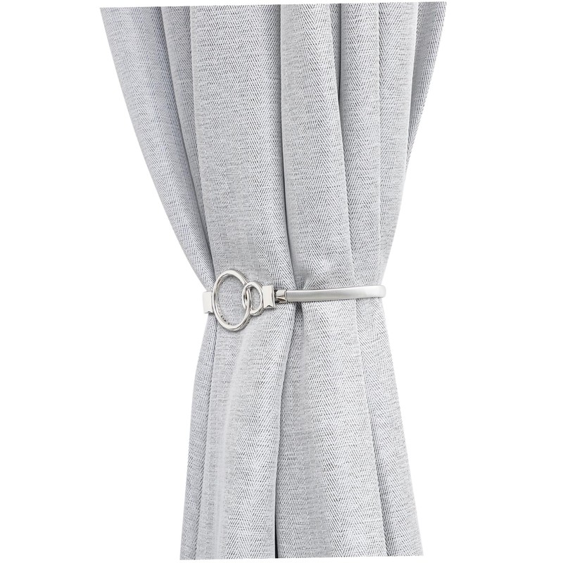 ULTECHNOVO Curtain Tiebacks Simple Design for White Curtains No Drill