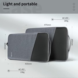 XP-PEN ACJ02 Drawing Tablet Seelve Waterproof Protective Case Carrying Bag for Graphics Tablets under 13.3 Inches