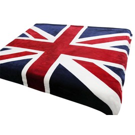 Union Jack Flag Throw Blanket Soft Coral Fleece Blanket Great British Flag Sofa Couch Chair Blanket Bedspread Cover Cozy Plush Travel Blanket Baby Wrap Blanket Easy Care 200x150CM Red