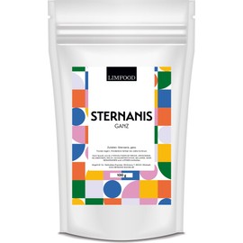 Limfood 100 g star anise whole, whole capsules, star anise tea, without artificial additives