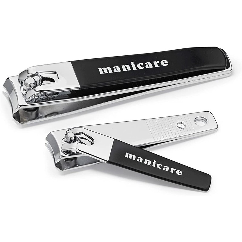 Manicare Duo Pack Nagelknipser für Hand und Zehen, in Schwarz