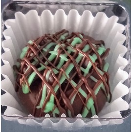 Bliss Lane Sweets Mint Chocolate Chip Truffles!! St. Patrick's Day! 1 Dozen Gift Box!!