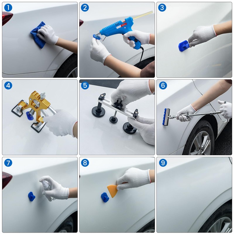 ZEUSFIRE Dent Puller Dent Remover Kit for Car, Professional Paintless