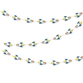 TOTIEJFJ Colorful Rocket Hanging Paper Decoration (4 Strings X 8.2ft), Rocket Paper Garland Party Streamers, Outer Space Themed Hanging for Kids Bedroom Decor Birthday Party Supplies