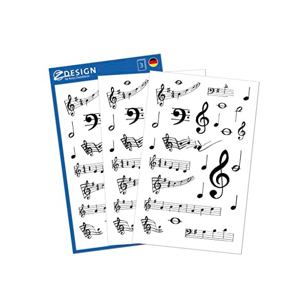 Avery Zweckform 55151Â Decoration Decal, Musical Notes, 75 Stickers