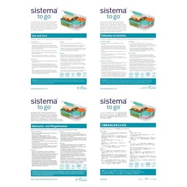 Sistema Sistema 11.8 Ounce Small Split Storage Container (Colors may vary)