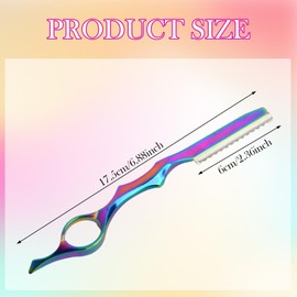 Hair Styling Razor, Hair Styling Barber Thinning Razor, Hair Texturizing Cutting Razor Comb, Hair Shapers Razor with Stainless Blades, Professional Hair Thinning Comb for Salon Home Use