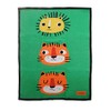 Cosatto Baby Blanket, Combed Cotton Knitted, New Baby Gift, Green/Orange,