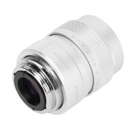 Pomya 25mm F1.4 Large Aperture Manual Focus, CCTV Lens, Prime MFT Lens for M43,Support Shop Parking House Warehouse (Silver)