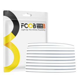 FCOB COB LED Strip Flexible High Density Cool White 6000K 480LEDs/m 7W/m 16.4FT/5M DC12V 5mm Wide CRI90+ Dimmable LED Light Uniform Brightness for DIY Decoration (Not Included Power Supply & Control)