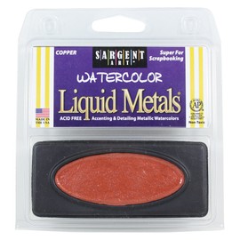 Sargent Art 66-8094 1-Count Oval Liquid Metal Watercolors, Copper