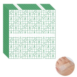 Pack of 50 Waterproof Bandages Shower Protective Cover Shields Film Bandage Shower Plaster Roll Waterproof Plaster Tattoo Film Bandage (10 x 10 cm)