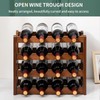 Glsety 16 Bottle Wooden Wine Rack,4 Tier Free Standing Wine