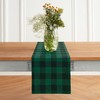 Solino Home Linen Check Table Runner 48 inch – 100%