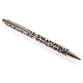 Graphique Cheetah Fashion Pen - 5.5" Ballpoint Pen with Refillable Black Ink, Twist-Top Pen, Makes a Beautiful and Unique Gift