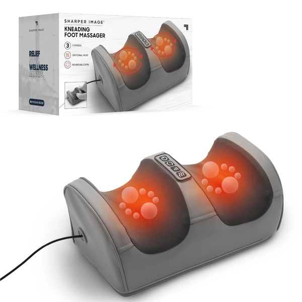 Sharper Image® Kneading Foot Massager - Rolling Massage with Optional