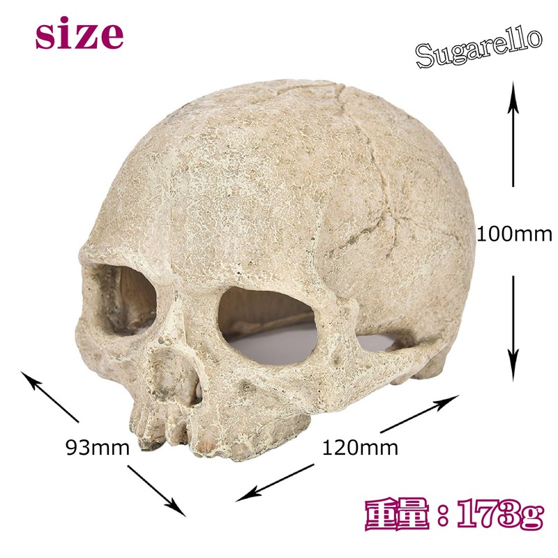 Sugarello Reptile Shelter Hideaway Terrarium Cage Reptile Breeding Aquarium Decoration