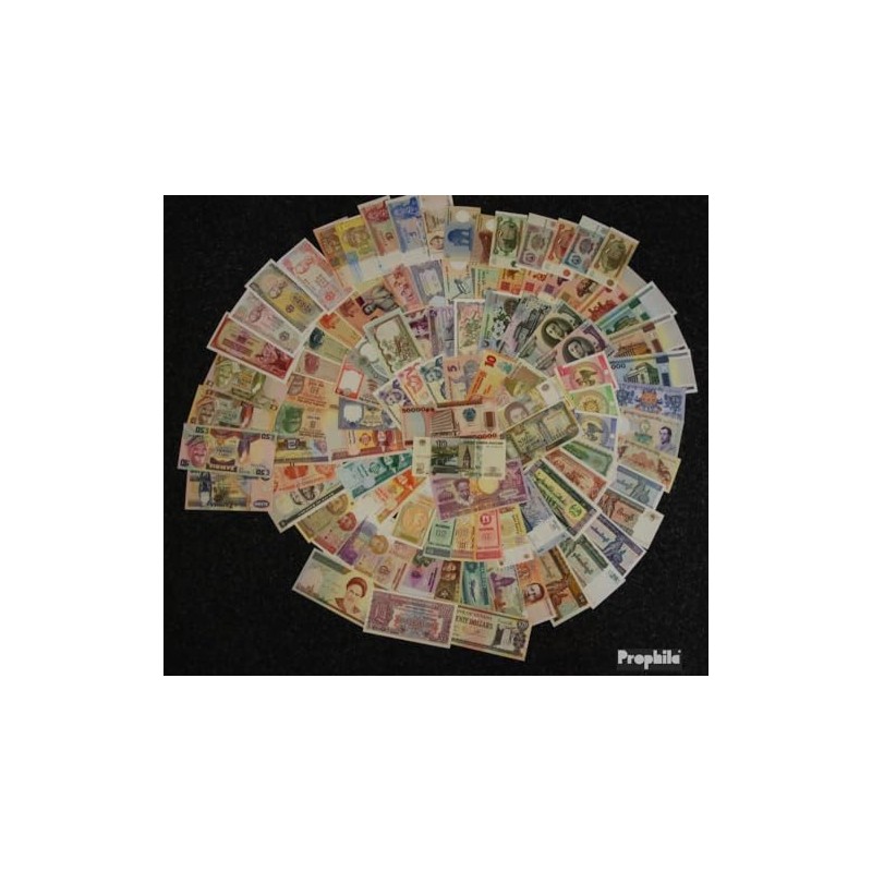 Prophila Collection Geldschein Alle Welt 100 Different Banknotes Bankfresh from