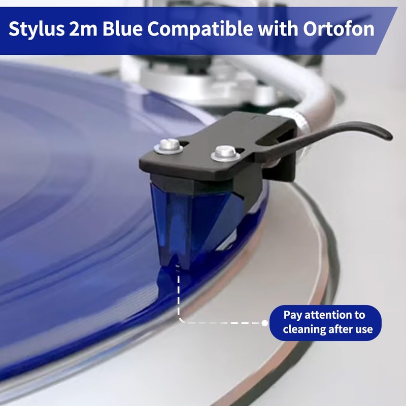 Replacement Stylus 2M Blue Compatible with Ortofon Fluance Rt83 Rt84