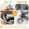 2 Pack Stainless Steel Wool Scrubber with Handle & 2