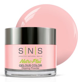 SNS Nail Dip Powder, Gelous Color Dipping Powder - Honeymoon Blush (Natural, Nudes, Peach/Pastel, Beige, Cream) - Long-Lasting Dip Nail Color Lasts 14 Days - Low-Odor & No UV Lamp Required - 1oz