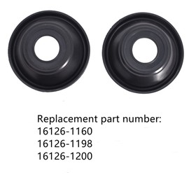 RainMan S Carburetor Diaphragm Carb Vacuum Membrane Replacement for Kawasaki EX250 Ninja 250R 16126-1160 16126-1198 16126-1200 2 Pcs