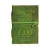 Bible Journal - Psalm 46v10 Embossed Bible Inscription - Leather