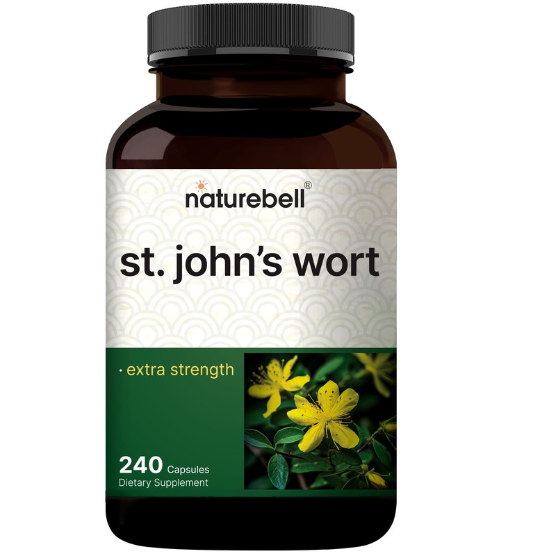 NatureBell St. John’s Wort Extract, 240 Capsules – 600 mg