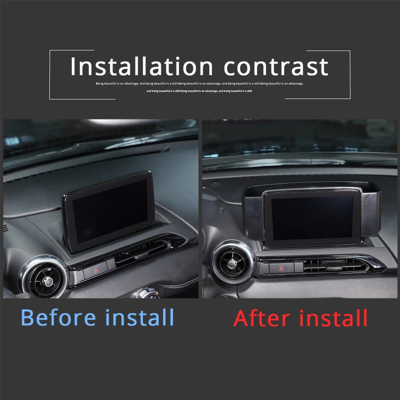 e-power-auto-Trim Dashboard Storage Box Center Console Organizer For 2016-24 Mazda