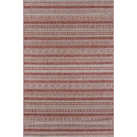 Novogratz Villa Collection Tuscany Indoor/Outdoor Area Rug, 5'3" x 7'6", Copper