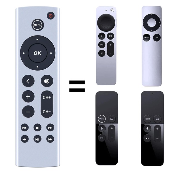 Universal Replacement Remote Control for Apple 4K TV， Compatible with