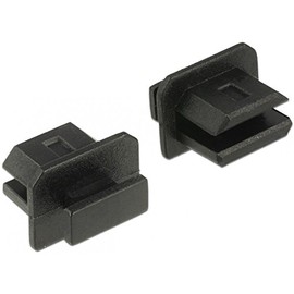 Delock 64026 Black 10pc (S) Safety Cap for Plug Safety caps – for Plugs (Mini DisplayPort, Black, Polyethylene (PE), 8.7 mm, 9.5 mm, 7 mm)