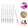 VICASKY 8pcs Nail Art Brushes Durable Nail Painting Tool for