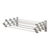 Woolite Aluminum 27" Collapsible Wall Mounted Clothes Drying Rack, Space
