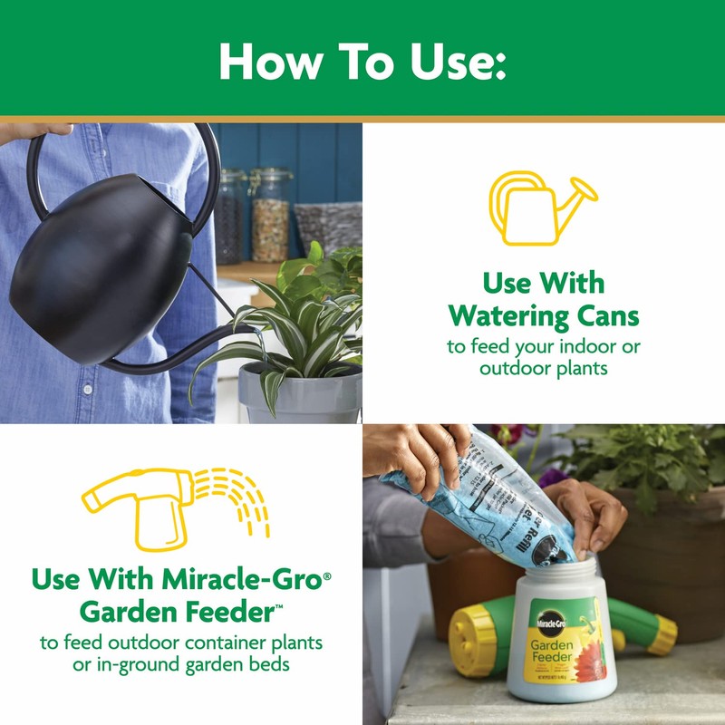 Miracle-Gro Water Soluble All Purpose Plant Food, Fertilizer for Indoor