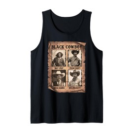 Black Cowboy Western Rodeo Melanin Black History Texas Men Tank Top