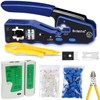 Brileine RJ45 Crimping Tool Set Cat5e Cat6 Crimping Tool Set