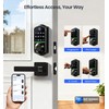 Veise VE017-B Fingerprint Smart Lock with 2 Lever Handles Set,