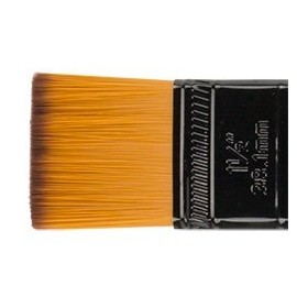 Creative Mark Ebony Splendor Short-Handle Synthetic Sable Paint Brush, Wash 1-1/2 in, Teijin Multi-Filament Hair, Handcrafted Synthetic Paint Brushes for Acrylic Painting, Watercolor Painting & More