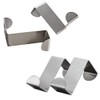 Mziart Pack of 4 Stainless Steel Reversible Over Door Cabinet
